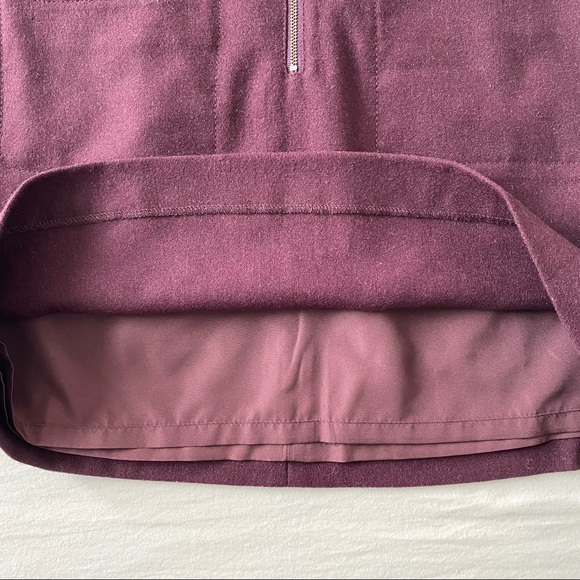 Madewell Maroon Fireside Mini Skirt (size 4) - Picture 6 of 10